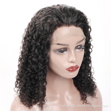 Kinky Curly 180% Density Human Hair Wig Lace Front 13X4 Raw Natural Color With Baby Hair Pre Plucked Glusless Wigs